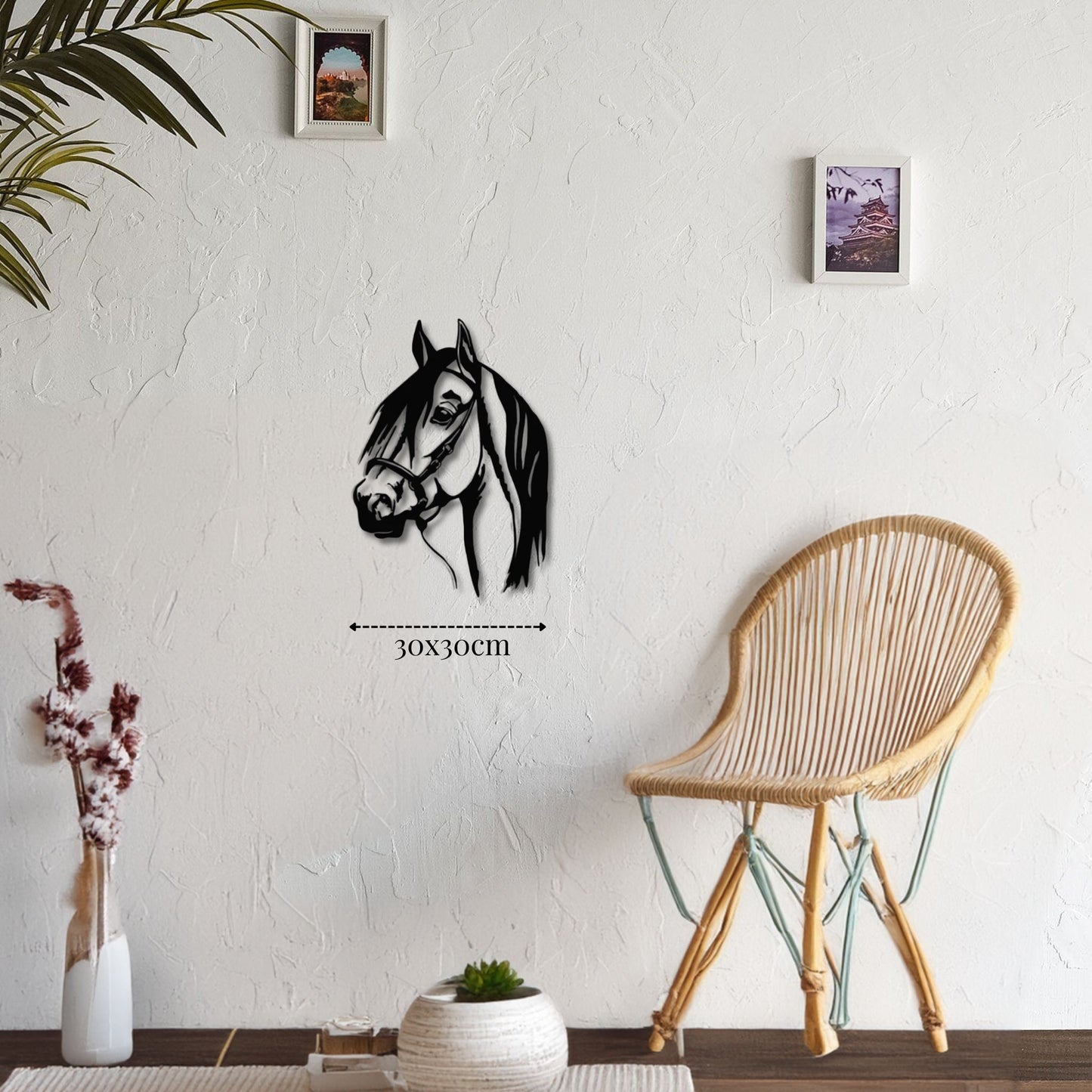 petite décoration murale tête de cheval