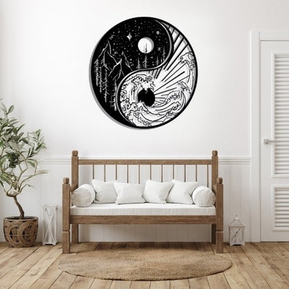 Déco Murale en Métal Montagne Design